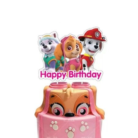 Topper Patrula catelusilor / Paw Patrol pentru tort REDQUIT, rosu