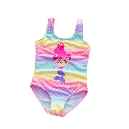 Costum de baie REDQUIT pentru fete, muticolor, varsata 4-5 ani